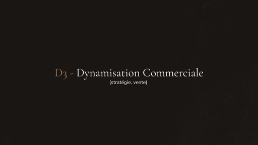D3 - Dynamisation Commerciale